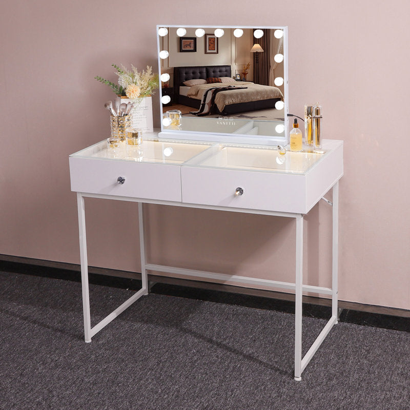 Vanity Dressing Table with Mirror LED Lights