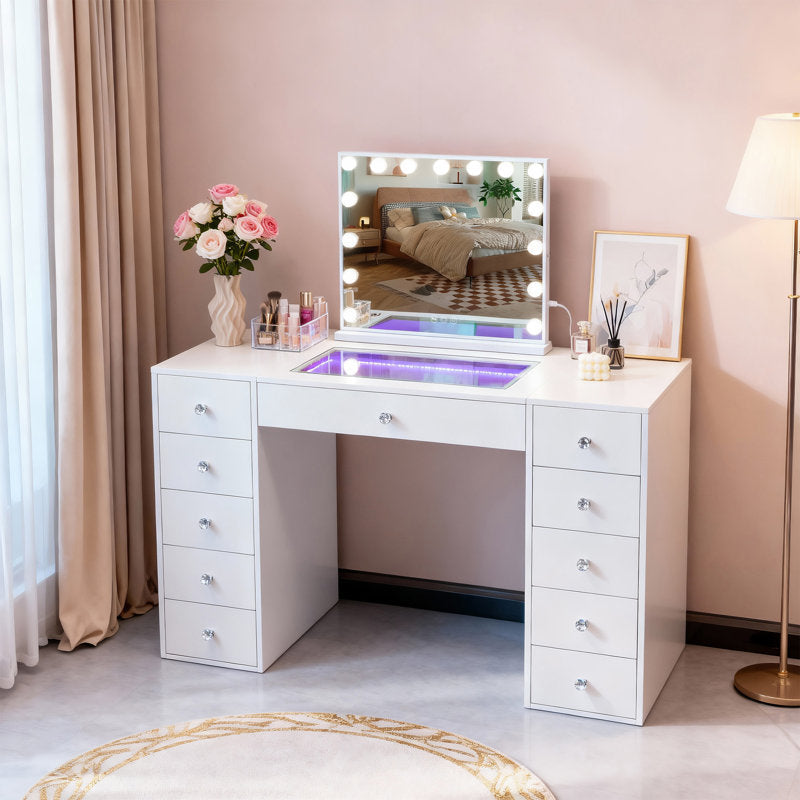 Deshun Dressing Table with Mirror