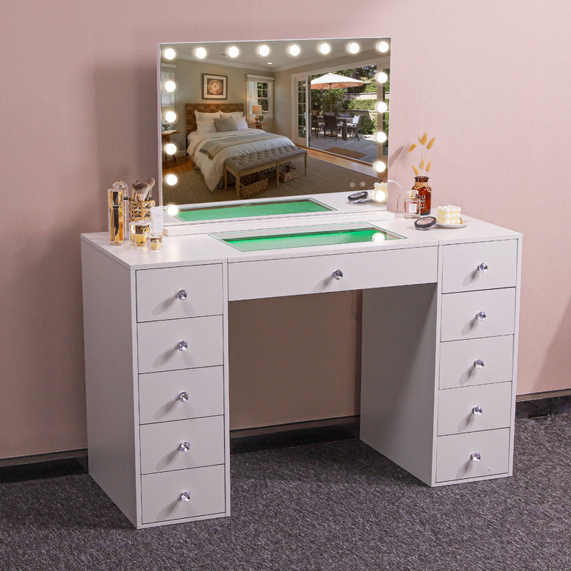 Deshun Dressing Table with Mirror